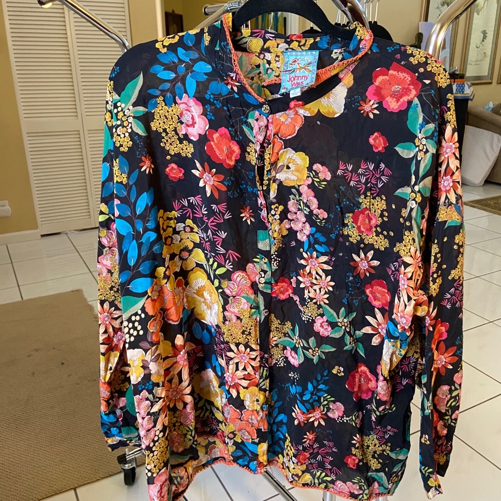 Colorful Johnny Was blouse